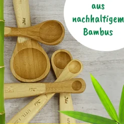 Dosierlöffel-Set aus Bambus