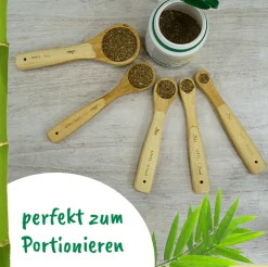 Dosierlöffel-Set aus Bambus