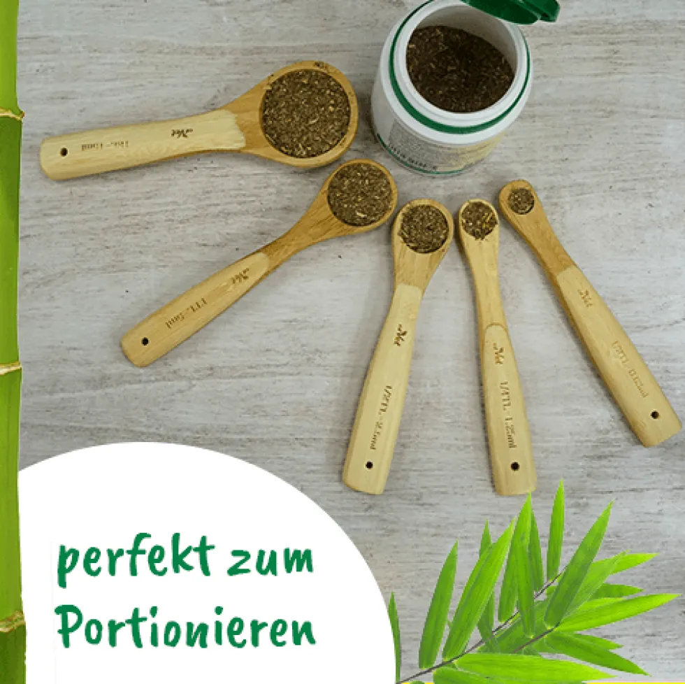Dosierlöffel-Set aus Bambus