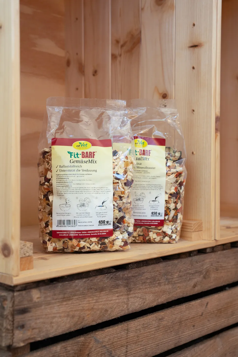 Fit-BARF GemüseMix 450 g + Fit-BARF VitalMix 450 g Bundle