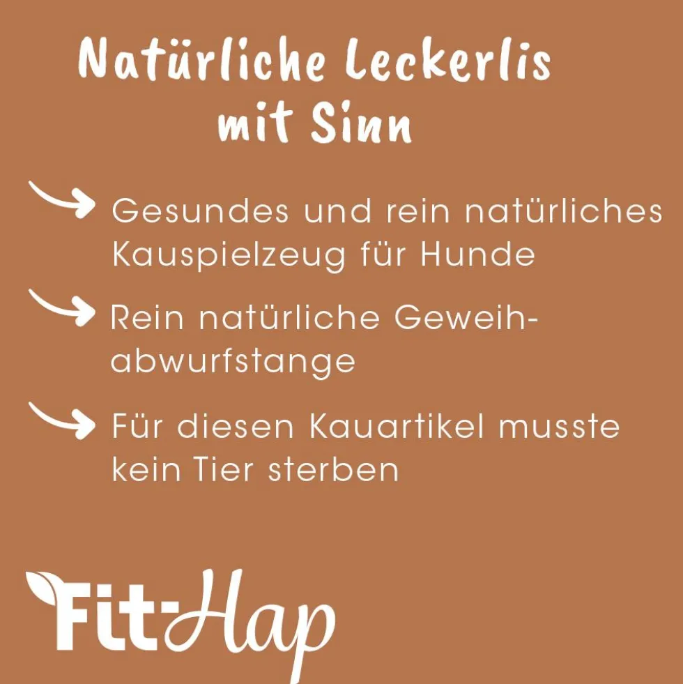Fit-Hap Geweihmineral-Snack halb M (80-120 g)