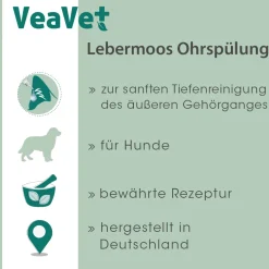 VeaVet Lebermoos Ohrspülung 100 ml